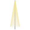 vidaXL Brad de Crăciun LED 385 cm 1148 LED-uri Alb cald Fier Negru
