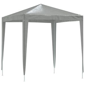 vidaXL Cort pentru Petreceri 200 x 200 x 240 cm Gri deschis PE și oțel