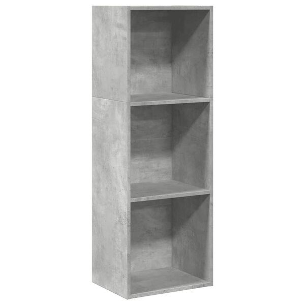 vidaXL Bibliotecă, gri beton, 40x30x114 cm, lemn prelucrat