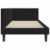 vidaXL Cadru de pat colțar cu headboard Negru 100 cm x 200 cm Catifea