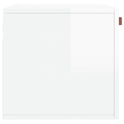 vidaXL Dulap de perete, alb extralucios, 60x36,5x35 cm, lemn compozit