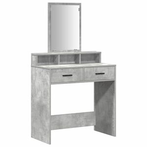 vidaXL Masă de Machiaj Gri din beton 79 x 41 x 140 cm Lemn prelucrat