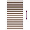 vidaXL Jaluzea tip zebra maro lățime țesătură 120,9 cm poliester