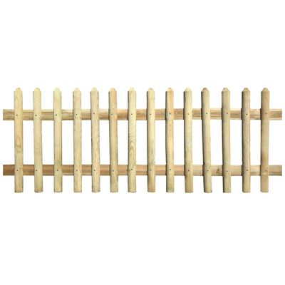 vidaXL Gard din țăruși, 170 x 80 cm, 5/7 cm, lemn de pin tratat