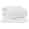 vidaXL Pilotă de vară cu pernă 2 buc. Alb Microfibră