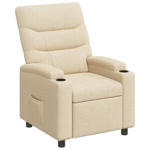 vidaXL Fotoliu recliner Crem 75 x 95 x 103 cm Țesătură