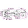 vidaXL Set de canapele de exterior 10 pcs Gri natural și deschis