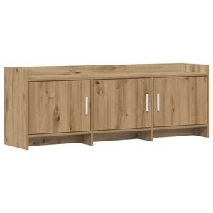 vidaXL Cabinet TV 130 x 33 x 47 cm Stejar Artizanal Lemn prelucrat