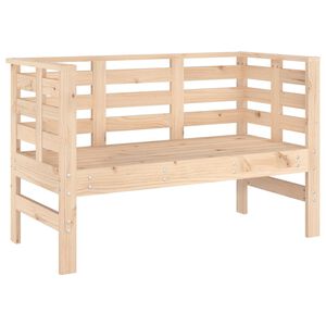 vidaXL Bancă de grădină, 111,5x53x71 cm, lemn masiv de pin