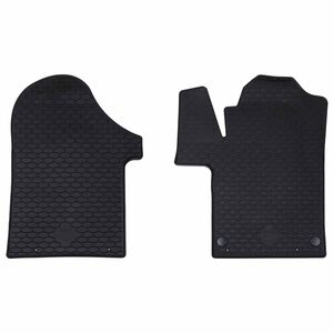 vidaXL Covor pentru mașină 2 pcs Negru TPE