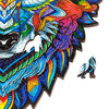 UNIDRAGON Puzzle Majestic Wolf Mediu 184 piese 24x33 cm lemn