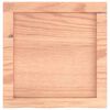 vidaXL Blat de baie, maro deschis, 40x40x(2-6) cm, lemn masiv tratat