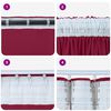 vidaXL Cortine din catifea cu perdele 2 pcs bordo 245 x 140 cm Catifea