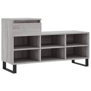 vidaXL Pantofar, gri sonoma, 102x36x60 cm, lemn prelucrat