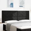 vidaXL Tăblie cap cu headboard Negru 200 cm Catifea
