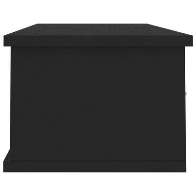 vidaXL Dulap de perete cu sertare, negru, 88x26x18,5 cm, PAL