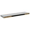 vidaXL Raft de perete suspendat, gri beton, 90x23,5x3,8 cm, MDF
