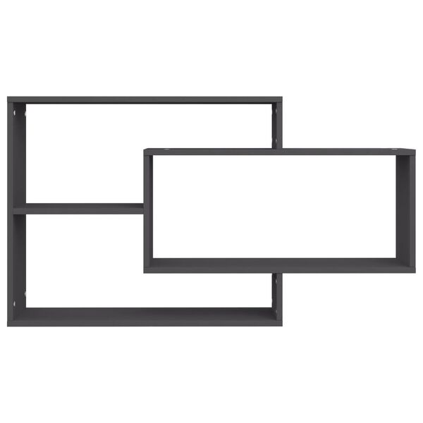 vidaXL Rafturi de perete, gri, 104x20x58,5 cm, PAL