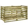 vidaXL Compostor cu stinghii, 180x90x90 cm, lemn de pin tratat