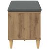 vidaXL Bancă pentru hol cu pernă Stejar Artizanal 60 x 38 x 46 cm