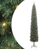 vidaXL Brad de Crăciun artificial Verde 270 cm PVC și oțel și plastic