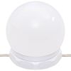 vidaXL Masă de toaletă cu LED, alb, 74,5x40x141 cm