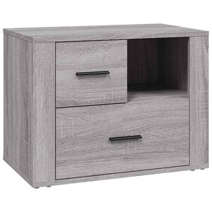 vidaXL Noptieră, gri sonoma, 60x36x45 cm, lemn prelucrat