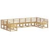 vidaXL Set de canapele de exterior 10 pcs Alb Lemn Solid de Acacia