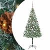 vidaXL Brad de Crăciun artificial Verde 180 cm PVC și Oțel