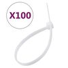 vidaXL Coliere fixare cablu, 100 buc., 15 cm