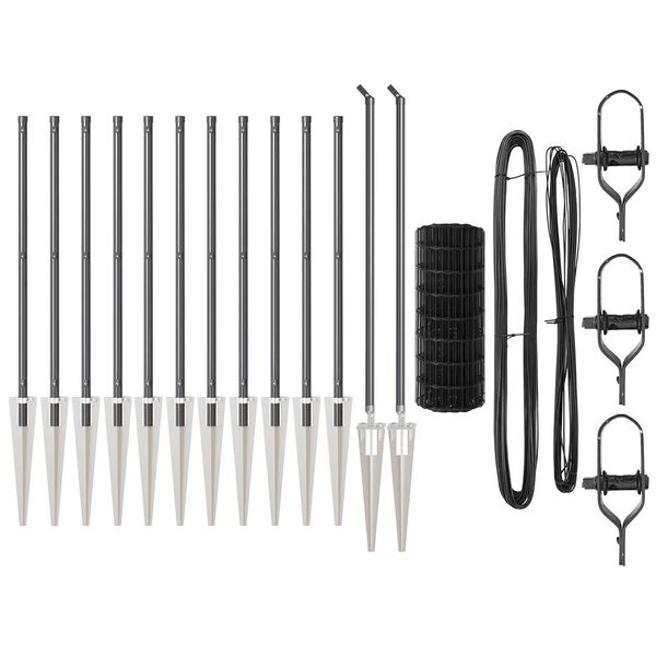 vidaXL Gard cu St&acirc;lp Gri 0,8 x 25 m Oțel și PVC