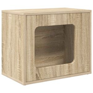 vidaXL Casa pentru pisici Sonoma 51 x 30 x 42,5 cm Lemn compozit