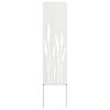 vidaXL Ecran de intimitate pentru grădină Traforaj Alb 32 x 140 cm