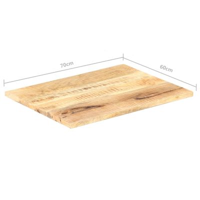 vidaXL Blat de masă, 70x60 cm, lemn masiv mango, 25-27 mm