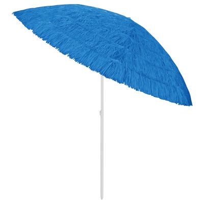 vidaXL Umbrelă de plajă Hawaii, albastru, 300 cm