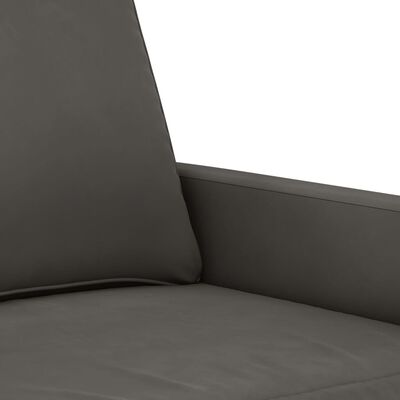 vidaXL Canapea cu 2 locuri, gri închis, 120 cm, catifea