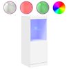 vidaXL Servantă cu lumini LED, alb, 41x37x100 cm