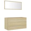 vidaXL Set mobilier baie, 2 piese, stejar Sonoma, PAL