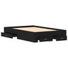 vidaXL Cadru de pat cu sertar Stejar Negru 120 x 200 cm Lemn compozit