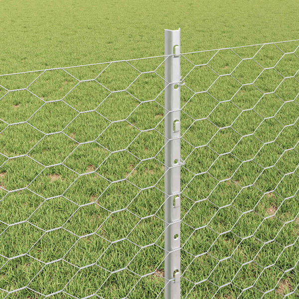 vidaXL Gard cu St&acirc;lp Argintiu 0,8 x 25 m Oțel