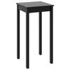 vidaXL Masă de bar din MDF, negru, 55 x 55 x 107 cm