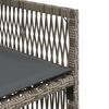 vidaXL Set mobilier de grădină cu perne, 11 piese, gri, poliratan