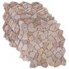 vidaXL Plăci de mosaic Roșu 30 x 30 cm Marmură