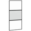 vidaXL Ușă glisantă, negru, 102,5x205 cm, sticlă securizată/aluminiu