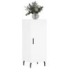 vidaXL Servantă, alb, 34,5x34x90 cm, lemn compozit