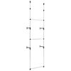 vidaXL Sistem de șifonier telescopic cu bare, aluminiu