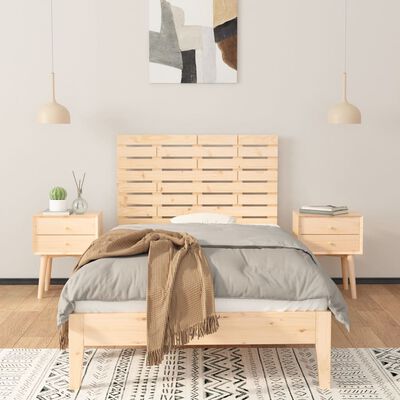 vidaXL Tăblie de pat pentru perete, 81x3x63 cm, lemn masiv de pin