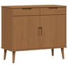 vidaXL Bufet MOLDE Caramel 90 x 40 x 80 cm