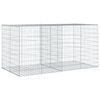 vidaXL Coș gabion cu capac, 200x100x100 cm, fier galvanizat