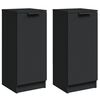 vidaXL Servante, 2 buc., negru, 30x30x70 cm, lemn prelucrat